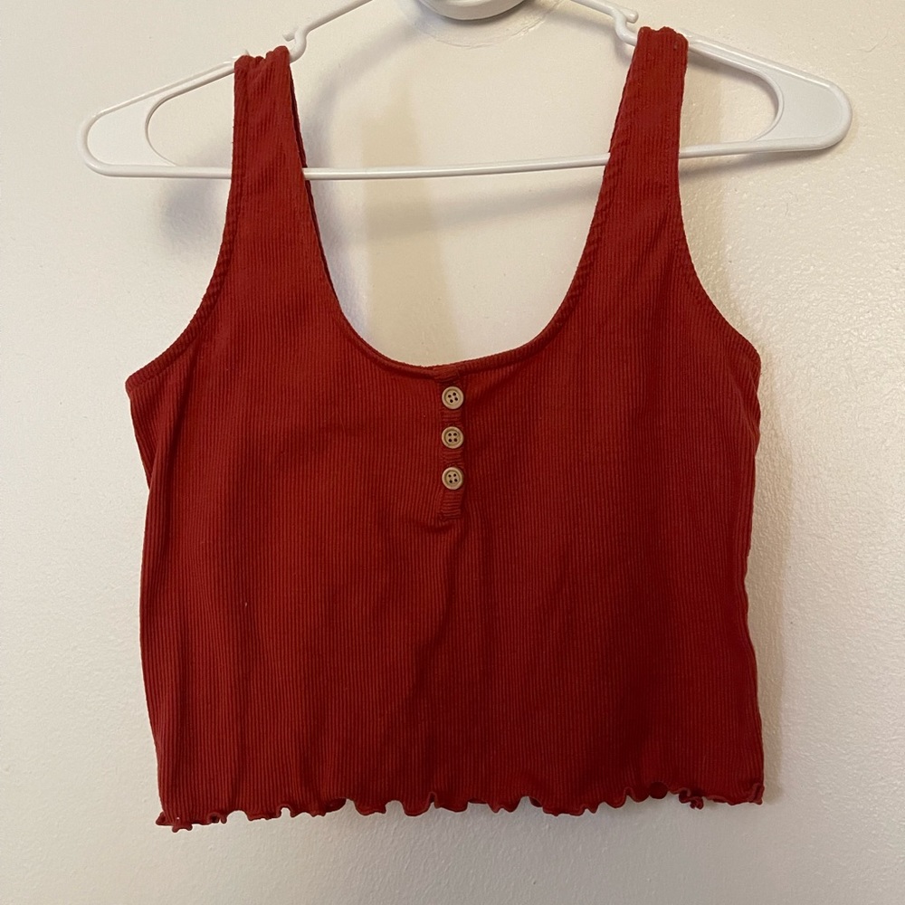 Burnt Orange Crop top Sz Medium